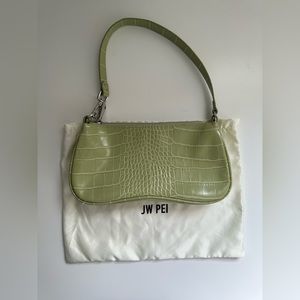JW Pei Avocado Green Leather Spring Summer Shoulder Bag One Size With Dust-bag